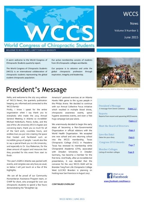 2015 June WCCS Quarterly Report